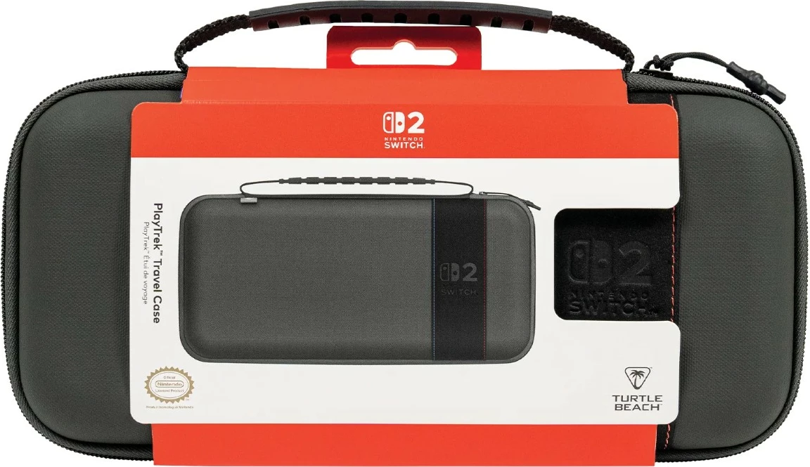Çantë udhëtimi Turtle Beach PlayTrek për Nintendo Switch 2/Switch/OLED, EVA, 300×155×58 mm, e zezë