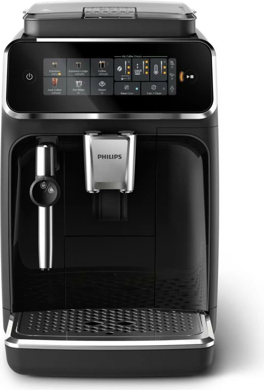 Makinë kafeje automatike Philips EP3321/40, 5 pije të nxehta dhe të ftohta, sistem qumështi LatteGo, e zezë