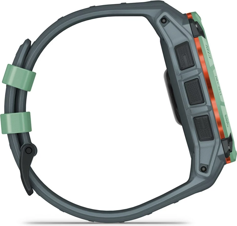 Orë sportive Garmin Instinct 3 AMOLED, 50mm, GPS, rrip silikoni, Gjelbër