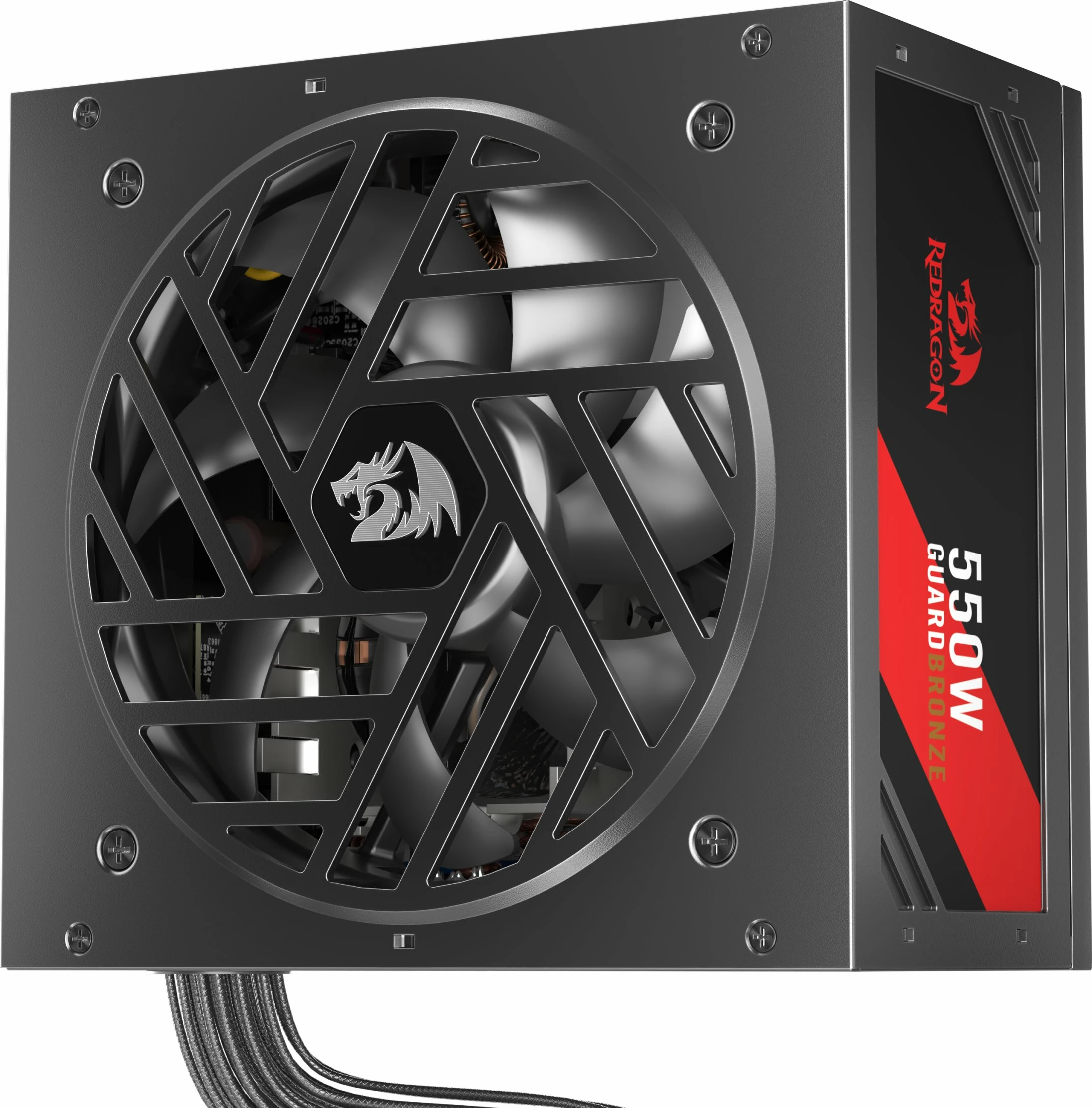 Furnizues energjie për PC Redragon Guard GC-GU01 550W 80 Plus Bronze ATX, jo-modular, e zezë/kuqe