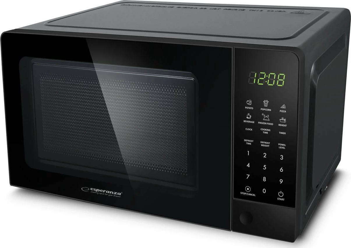 Mikrovalë Esperanza BAKED (Horneado) 20L 700W, e zezë