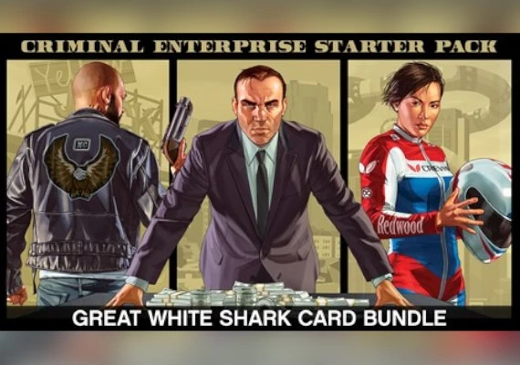 Grand Theft Auto V - Criminal Enterprise Starter Pack + Great White Shark Card Bundle DLC EN Global