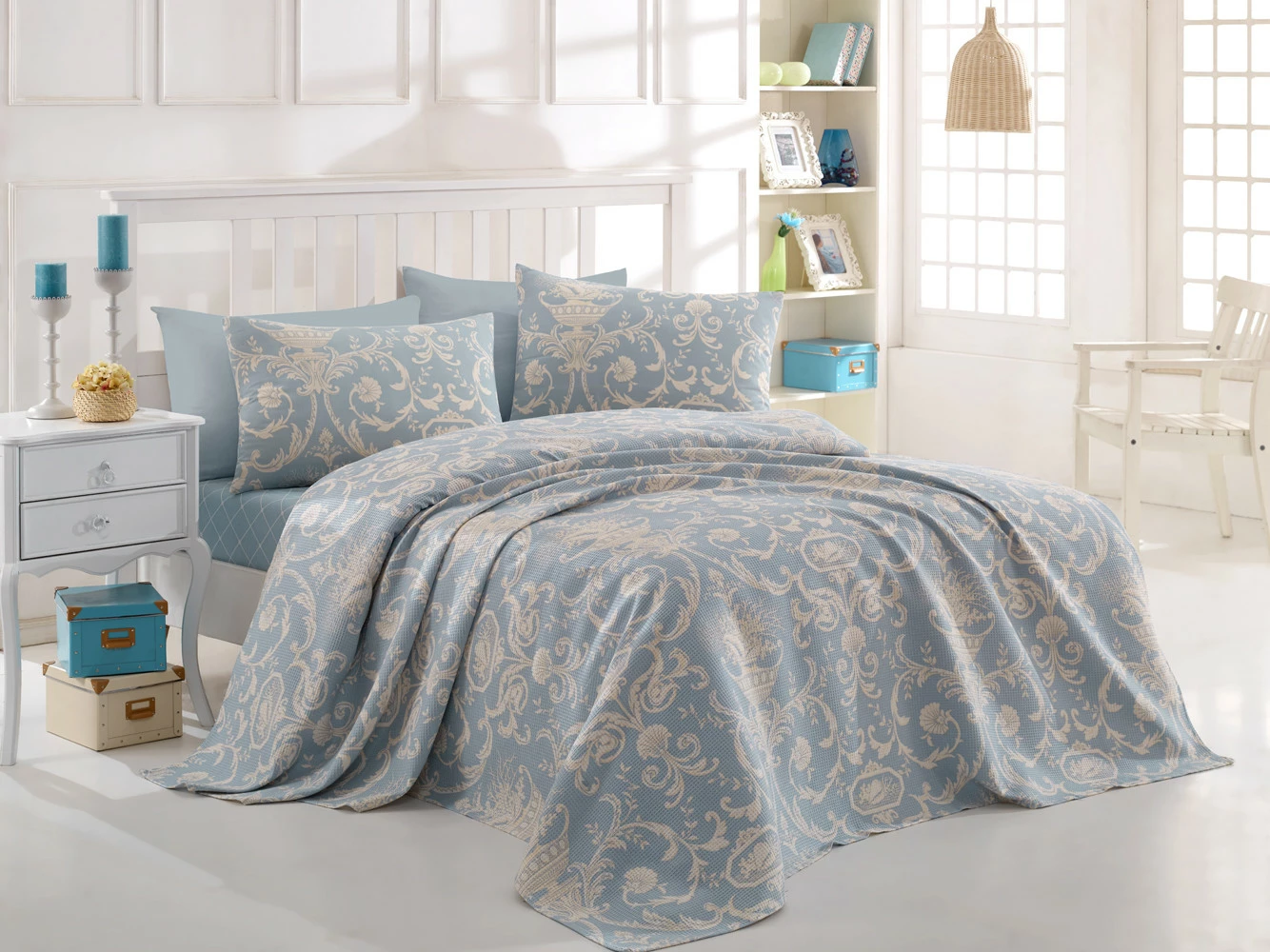 Set piké teke L'essentiel, Tuval, blu