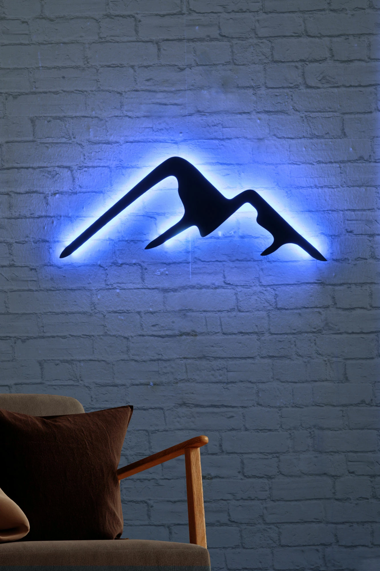 Dritë dekorative LED, motiv mali, ngjyrë blu