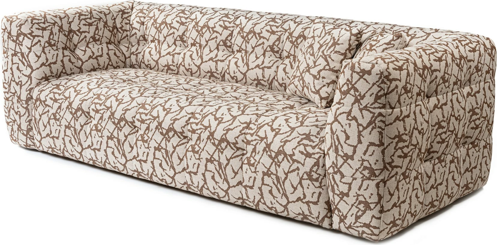 Divan treshe Atelier del Sofa, Cady, ngjyrë tan