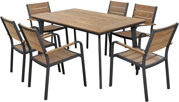 Set kopshti tavolinë & karrige FH5240.02, 7 pjesë, polywood