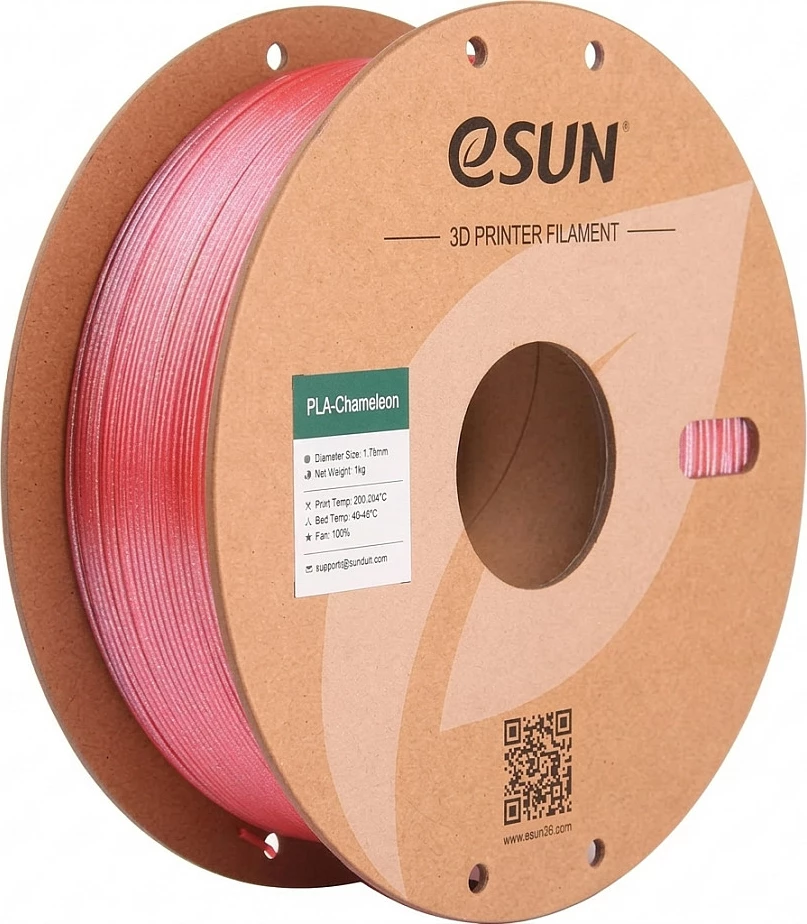 Filament PLA eSun ePLA-Chameleon 1.75mm 1kg, Raspberry Red