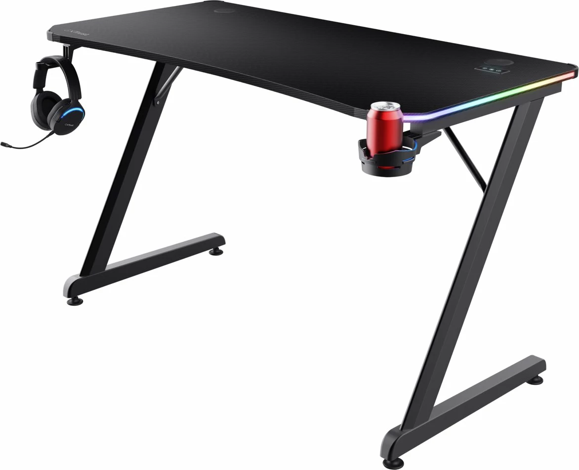Tavolinë gaming Trust Luminus me ndriçim RGB, 120 x 60 cm