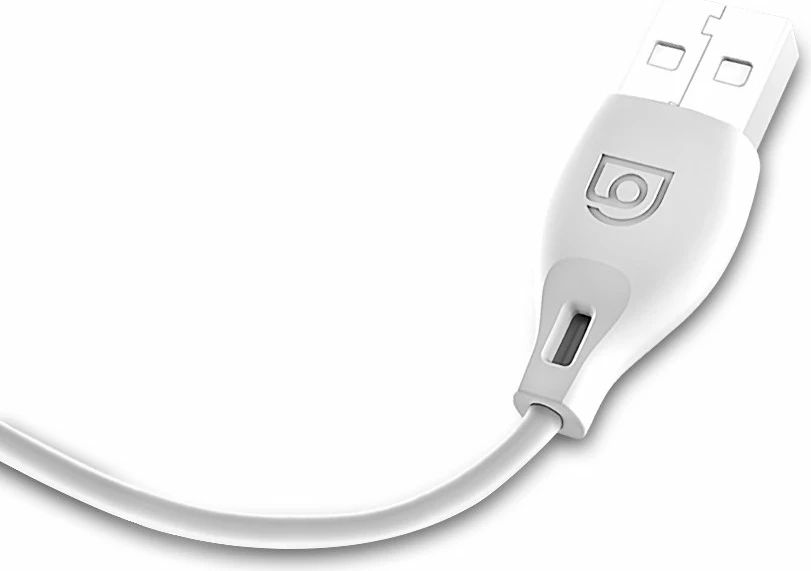 Kabllo Dudao L4T, USB në Type-C, 2m, 2.1A, e bardhë