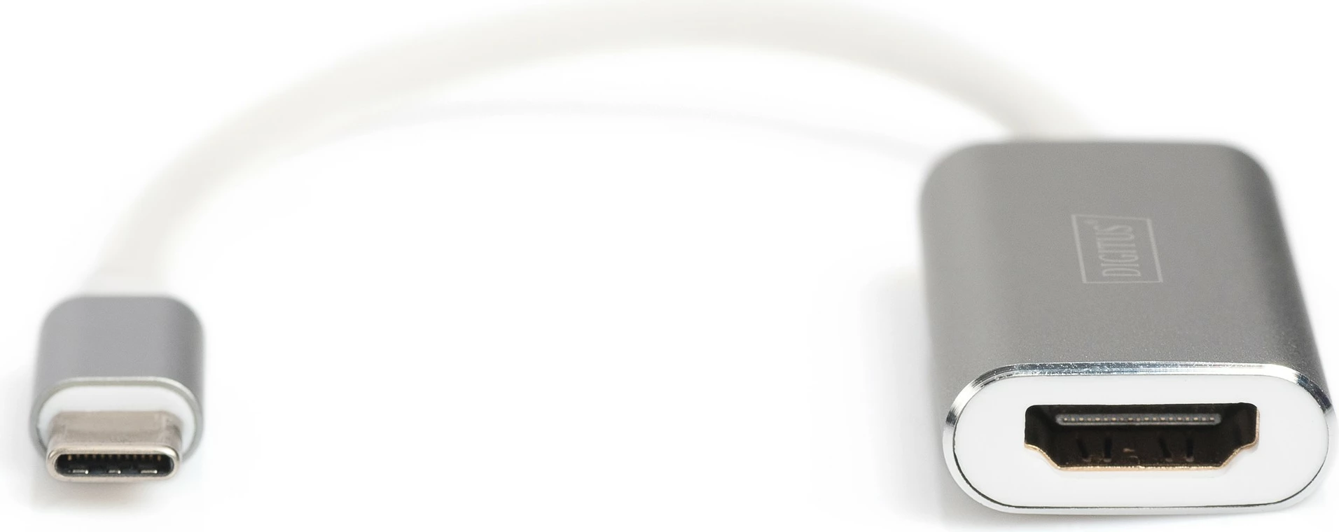 Adapter Digitus USB Type-C në HDMI 4K, 0.2m, argjendtë