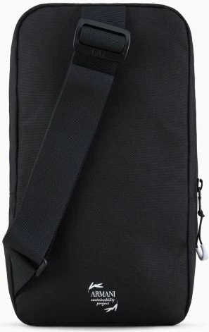 Çantë krahu për meshkuj Emporio Armani, e zezë