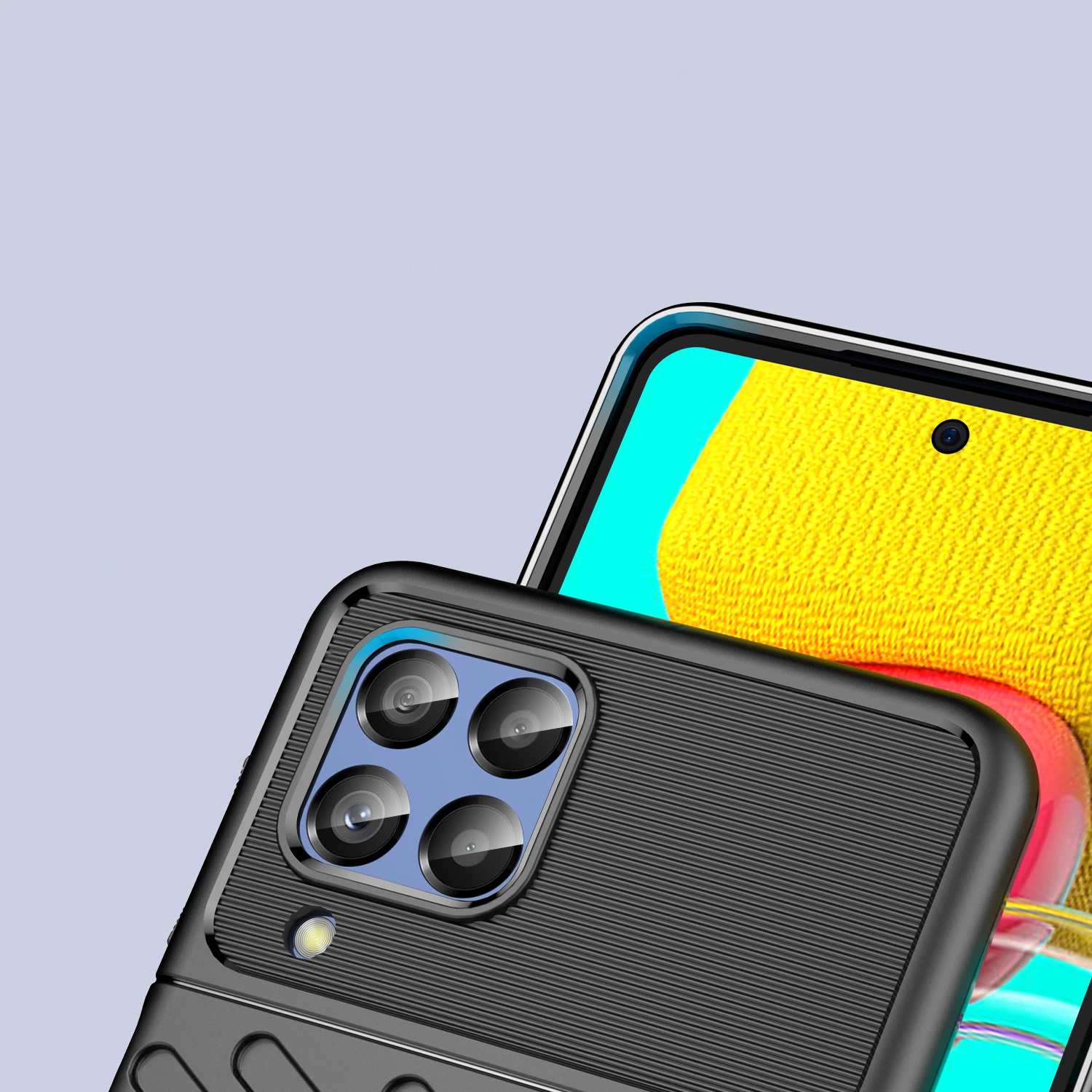 Mbështjellës Hurtel Thunder Case për Samsung Galaxy M53 5G, i zi