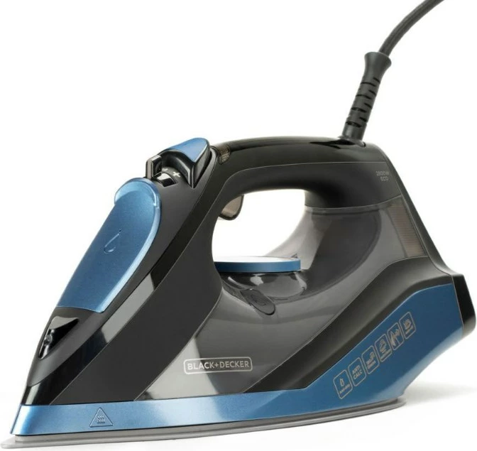 Hekur për hekurosje Black+Decker, 2800W, e zezë 