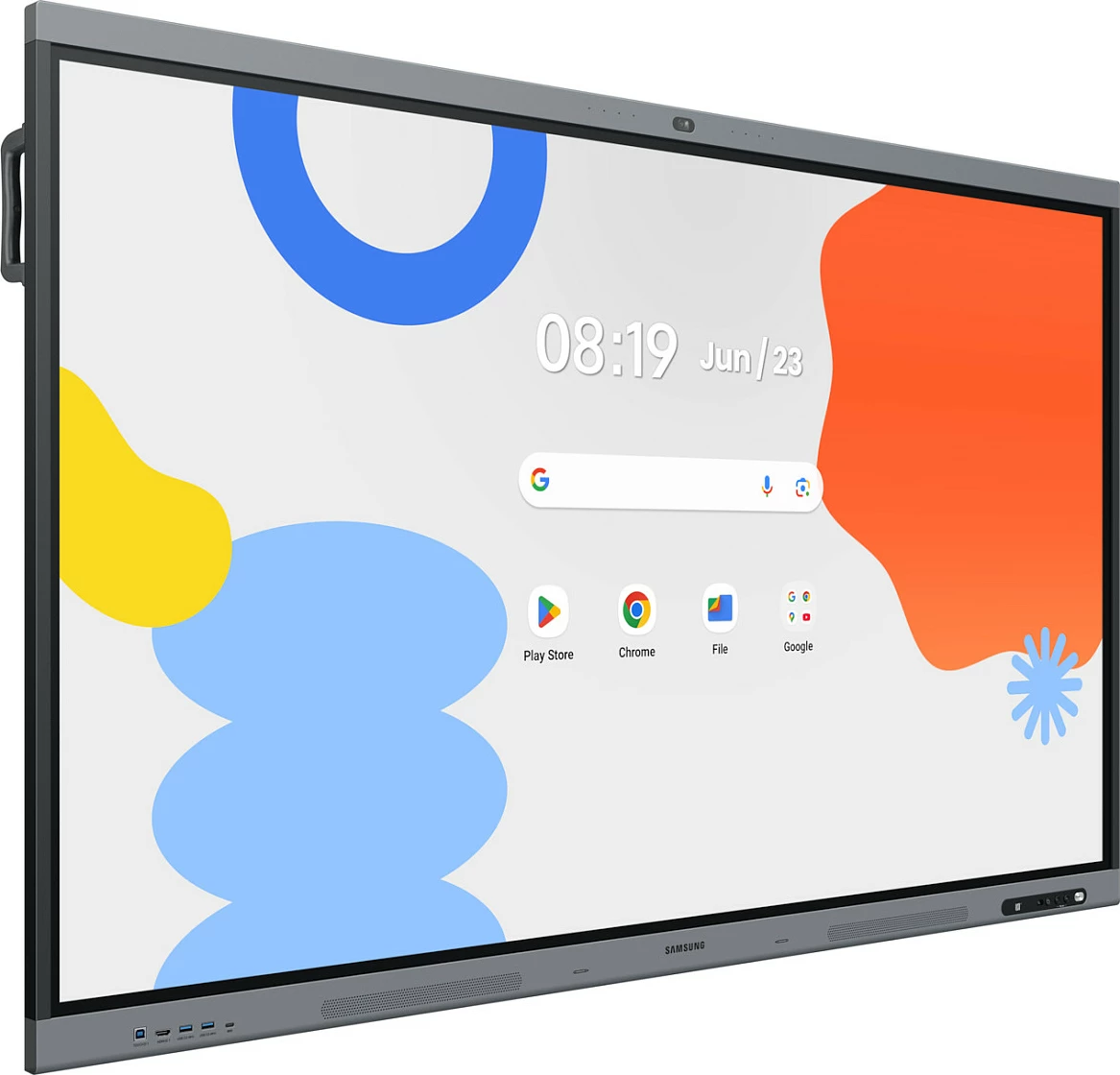Ekran interaktiv Samsung LH75WAFPLGC (WAFX-P), 75", 4K UHD, IPS, Touch, Android 15, Wi‑Fi/Bluetooth, i zi