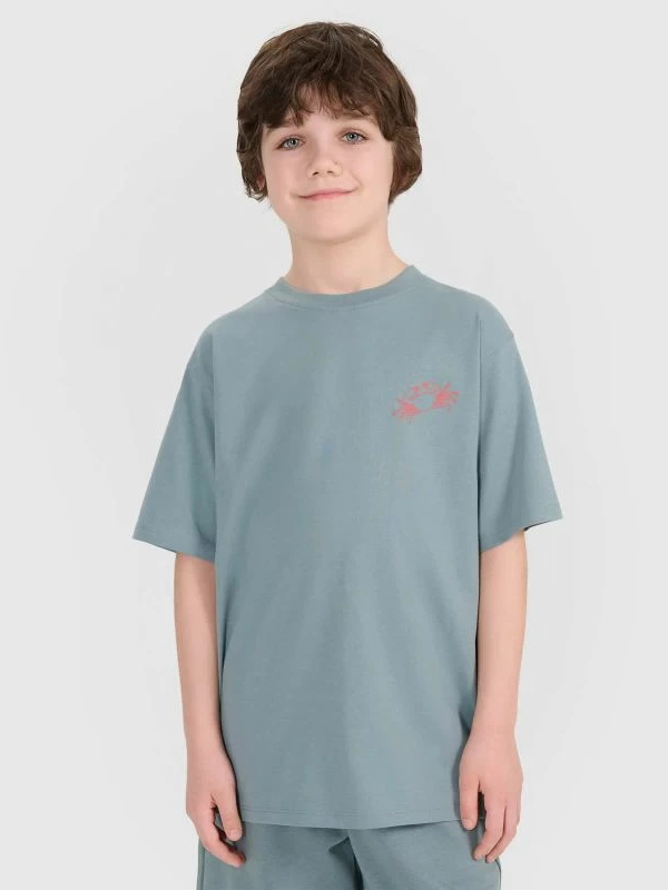 Maicë oversize për djem 4f, me print