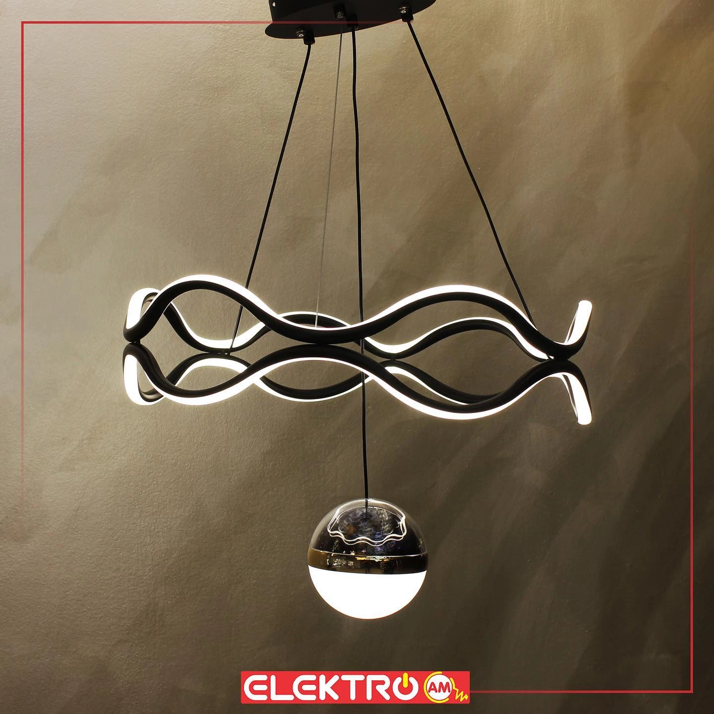 Abazhur LED i varur 8152/1 BK