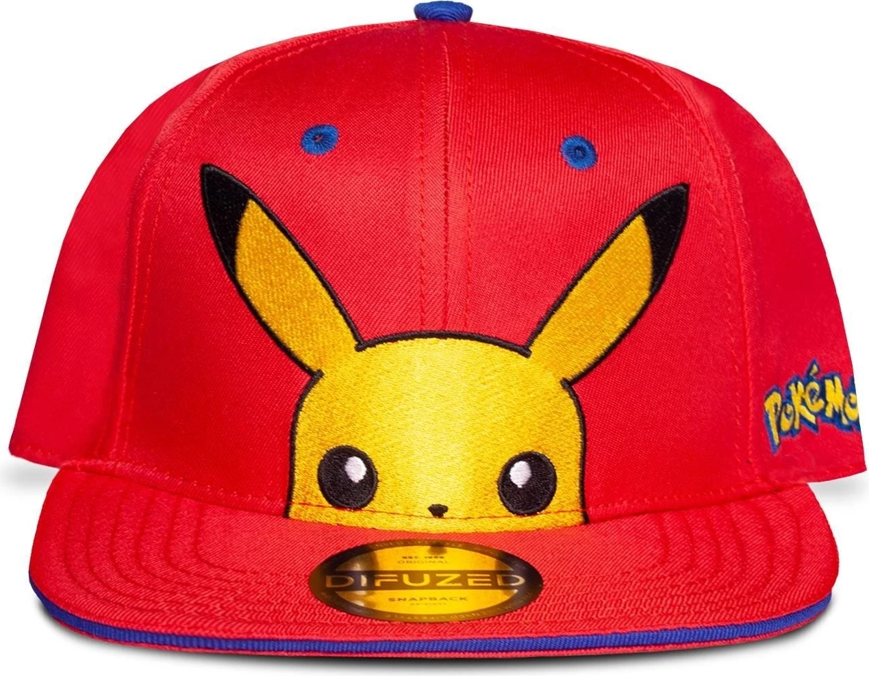 Kapelë snapback për fëmijë Difuzed Pokemon Pikachu, e rregullueshme, e kuqe