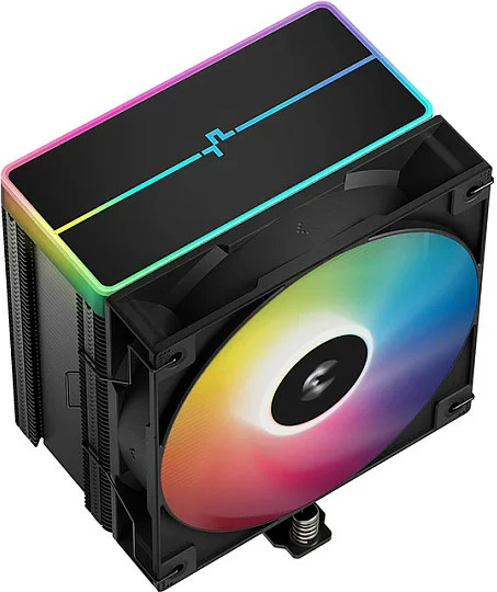 Ftohës ajri Deepcool AG500 Black ARGB V2, 120mm, me ndriçim LED, i zi