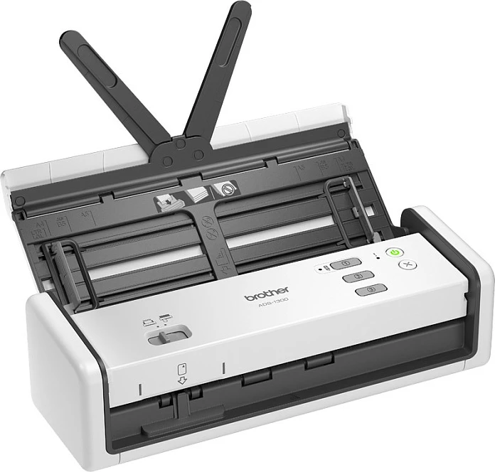 Skaner dokumentesh Brother ADS-1300, Duplex, ADF 20 fletë, 30 ppm, USB, bardhë