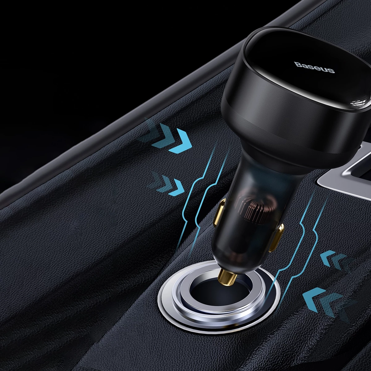 Karikues veture Baseus Enjoyment 2in1, 30W, me kabllo USB-C dhe Lightning, i zi