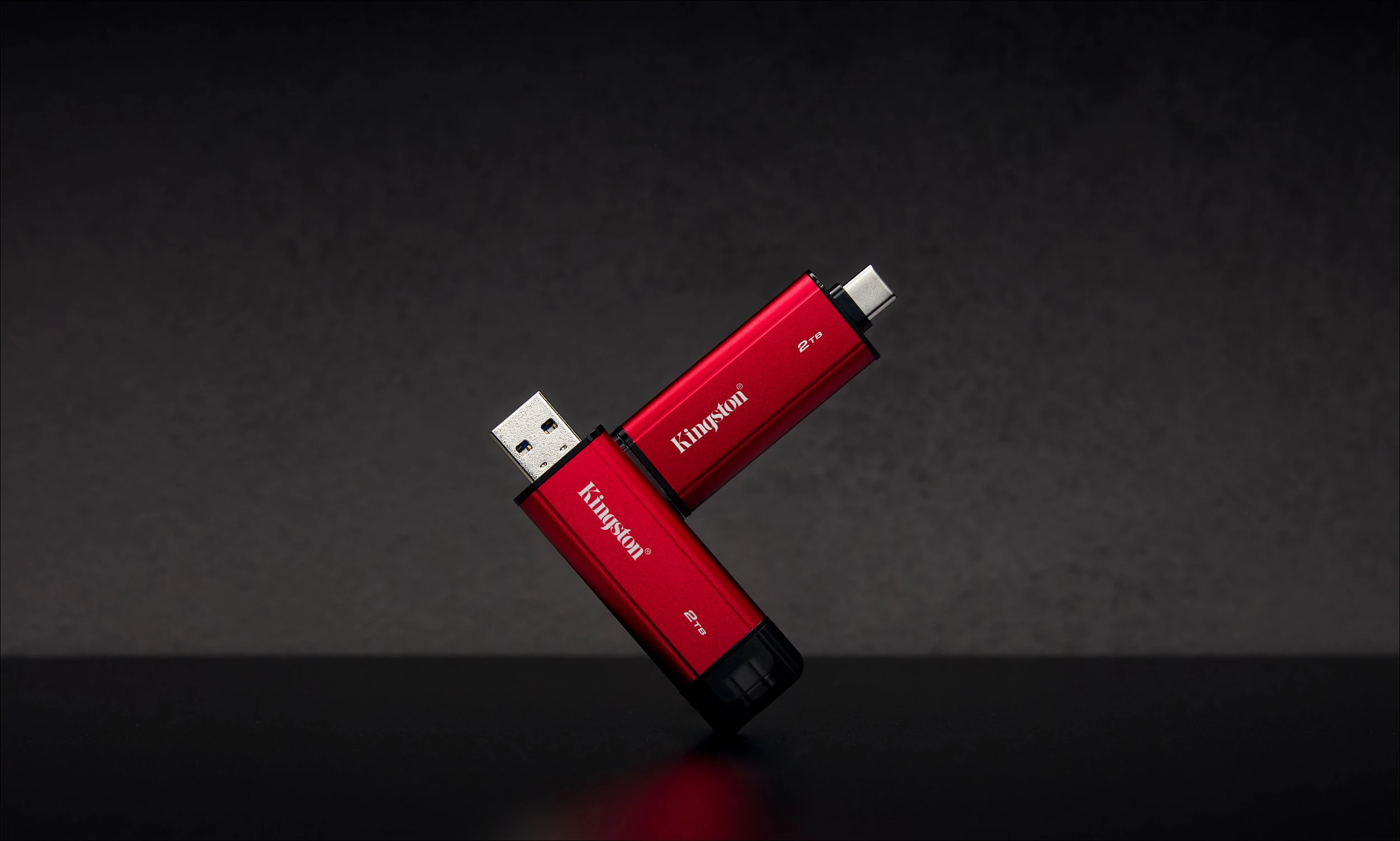 SSD portable Kingston Dual Portable SSD 2TB, USB-A/USB-C, USB 3.2 Gen 2, 1050MB/s, zi/kuq