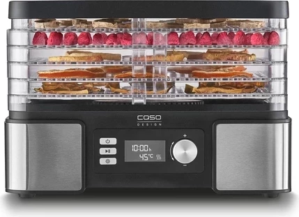 Tharëse ushqimi CASO DH 450 (MPN 3165) 370–450 W, 5 nivele, 30–70°C, timer 0.5–48 h, zi/argjendtë