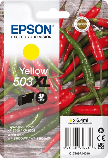 Fishek boje, Epson, 503XL C13T09R44010, 6.4 ml, XL, e verdhë