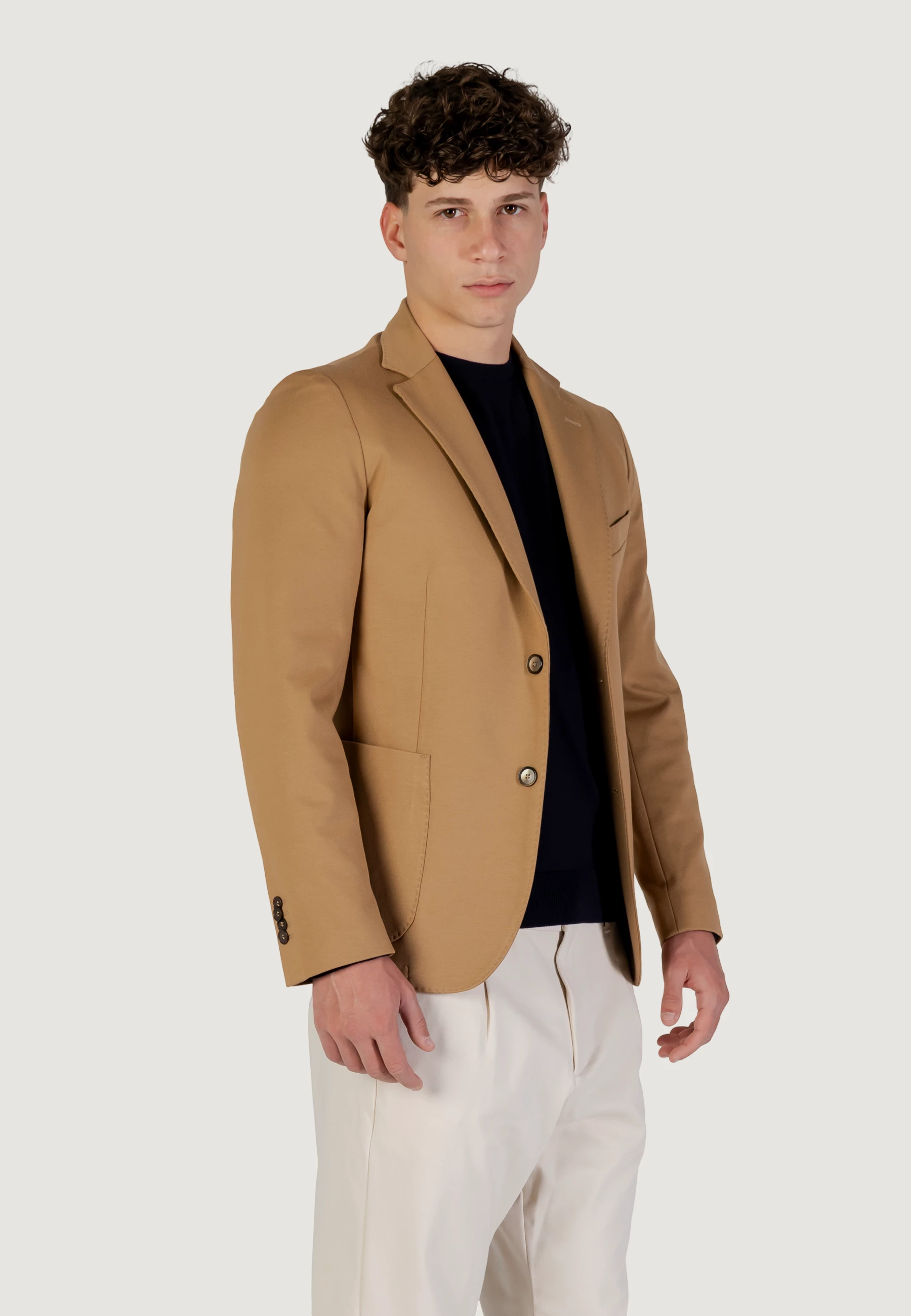 Blazer për meshkuj YOS BLS013, bezhë e errët [Madhësia: XL]