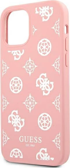 Mbështjellës Guess Peony Collection për iPhone 12 Pro Max 6.7", rozë