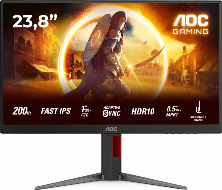 Monitor gaming AOC 24G4HA 23.8" Full HD IPS 200Hz 1ms HDR10, i zi