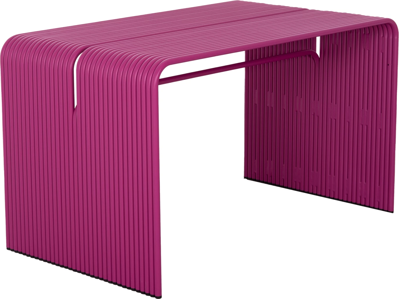 Tavolinë ngrënieje INTREPID, alumin, ngjyrë vjollcë, 120x70x70.5cm