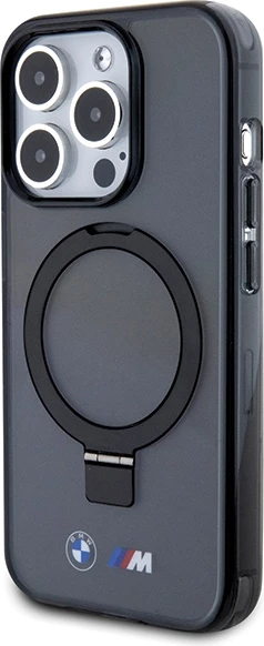 Mbështjellës BMW Ring Stand M Collection MagSafe për iPhone 15 Pro Max, i zi