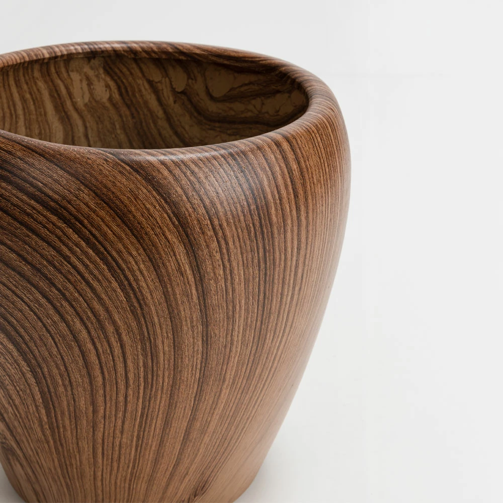 Set vazo BOIS, 3 copë, qeramike, ngjyrë kafe, 42x42x35cm