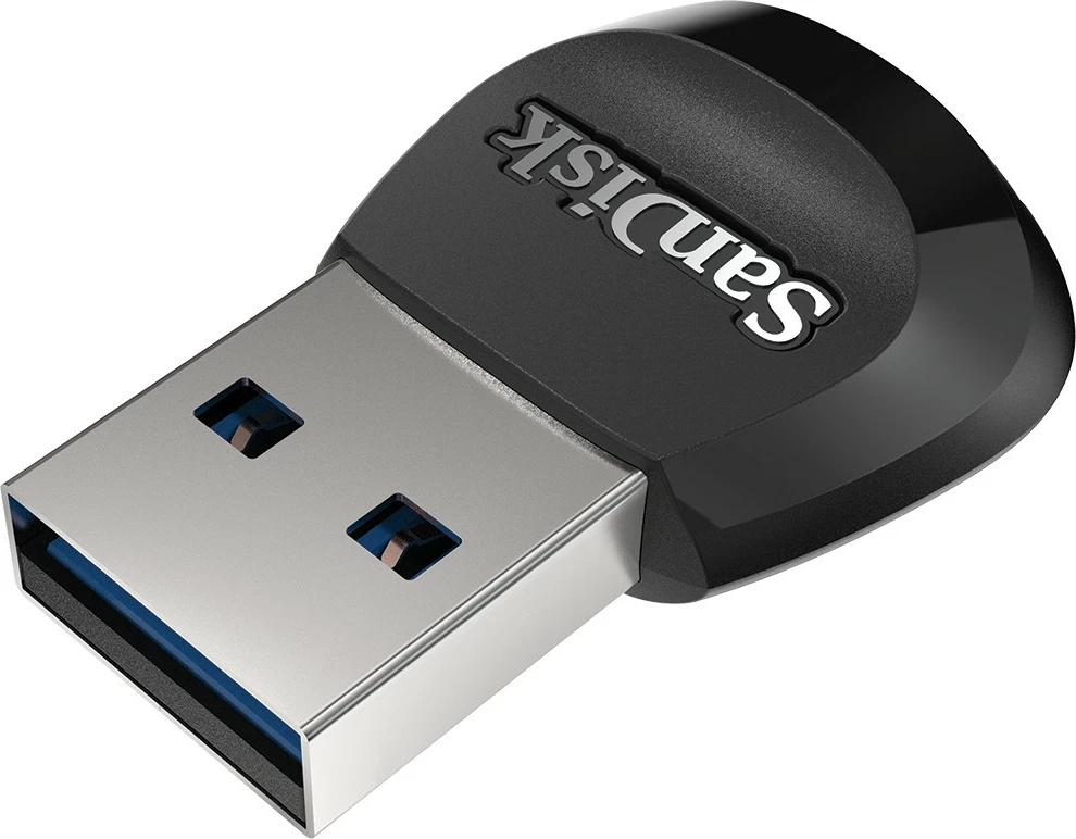 Lexues kartelash SanDisk MobileMate, MicroSD, MicroSDHC, MicroSDXC, 170 Mbit/s, USB 3.2 Gen 1, ngjyrë e zezë