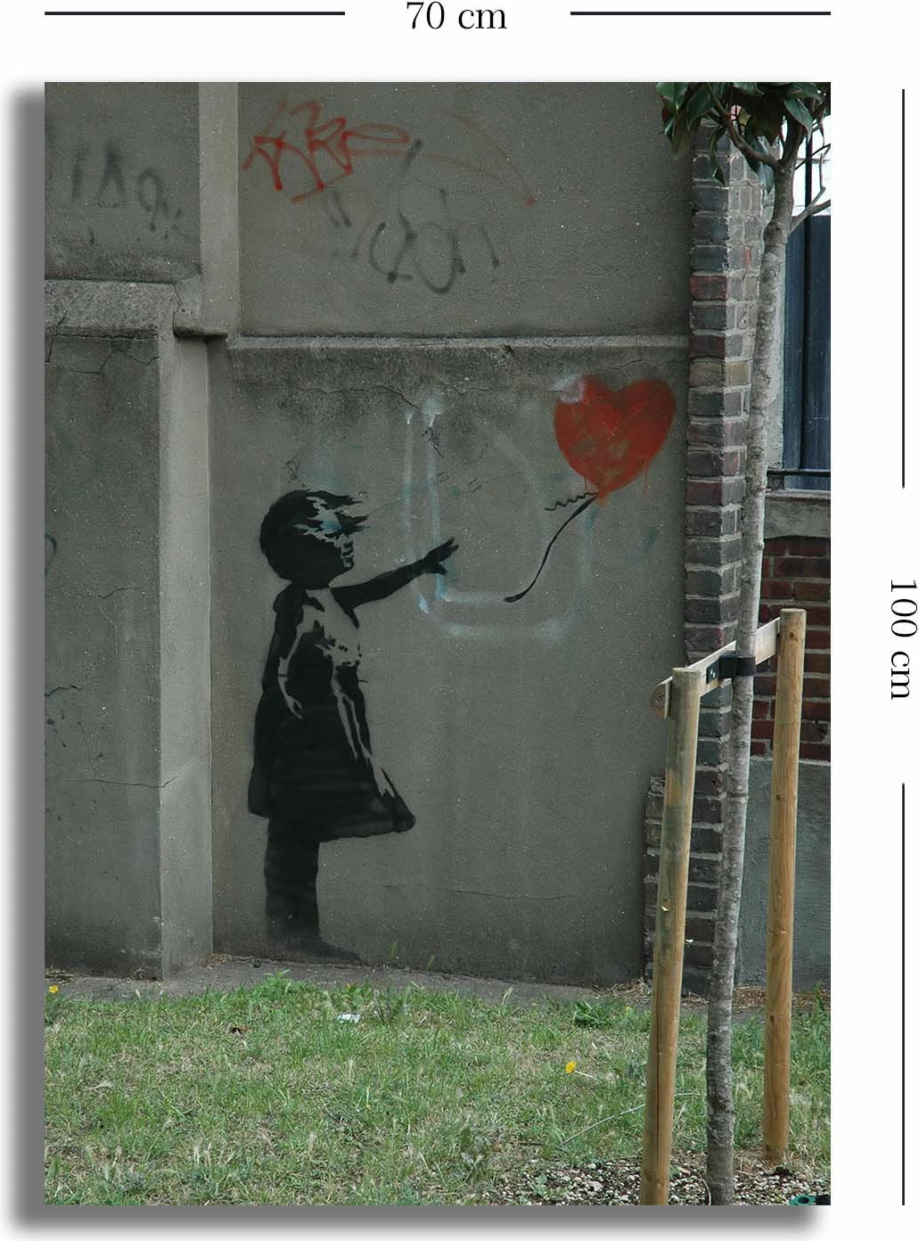 Pikturë dekorative në kanavacë, shumëngjyrëshe, 70x100cm, 70100BANKSY008