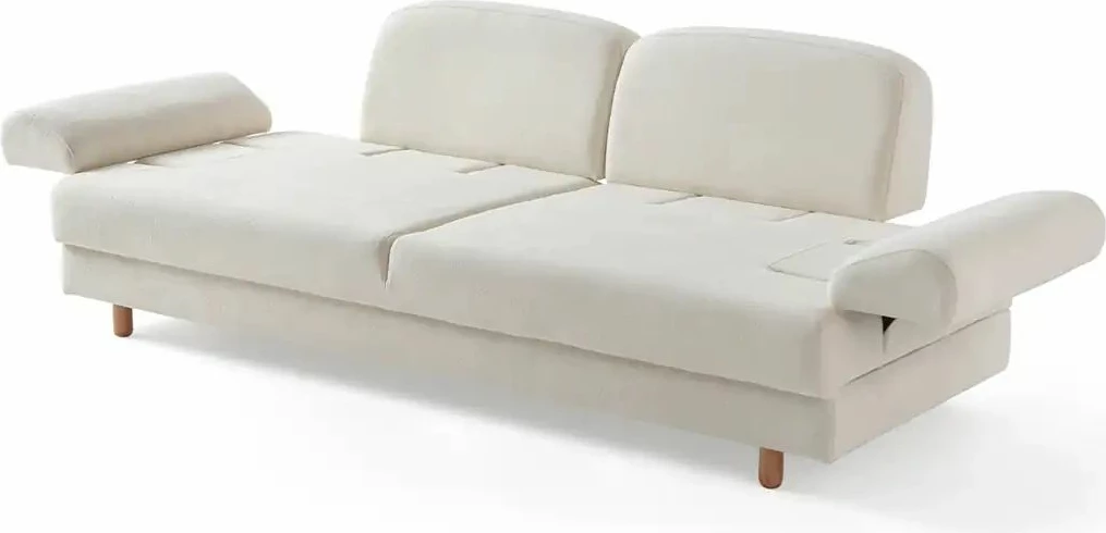 Divan-krevat treshe, Atelier del Sofa, Aries, i bardhë