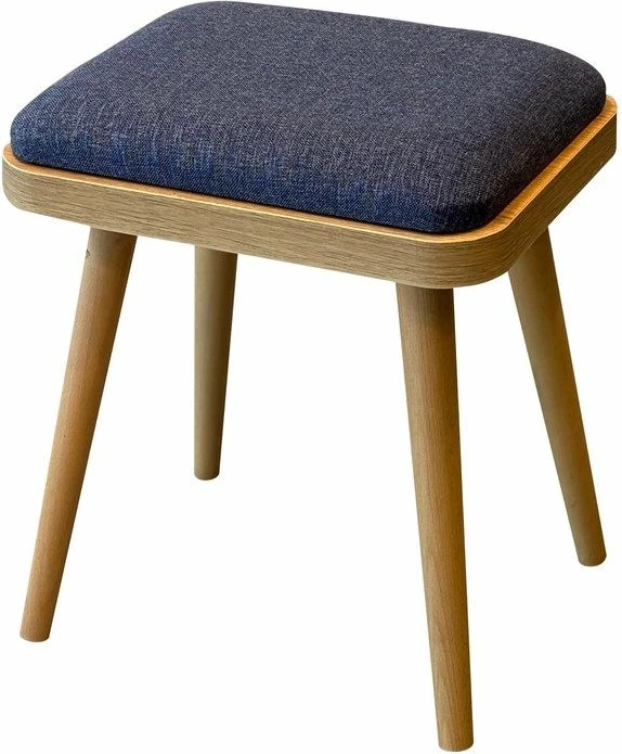 Tavolinë me karrige, set 6 pjesësh, ngjyrë lis dhe kaltër e errët, Vina Mini 03 1048