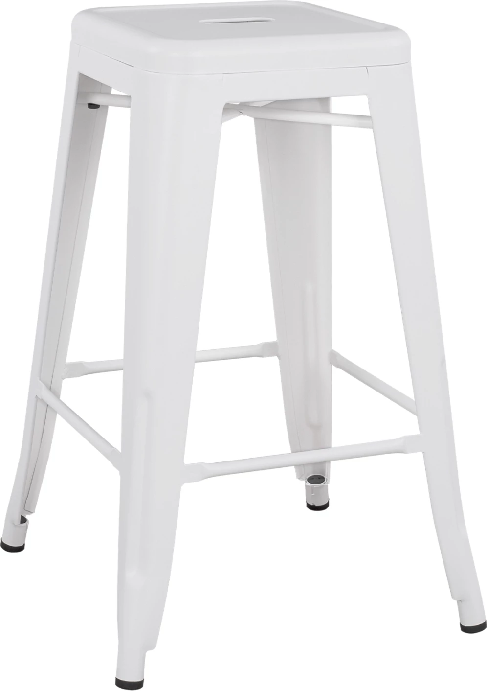 Karrige për bar mesatare MELITA-PRO FH8573.41 metalike në të bardhë mat 43x43x67Hcm