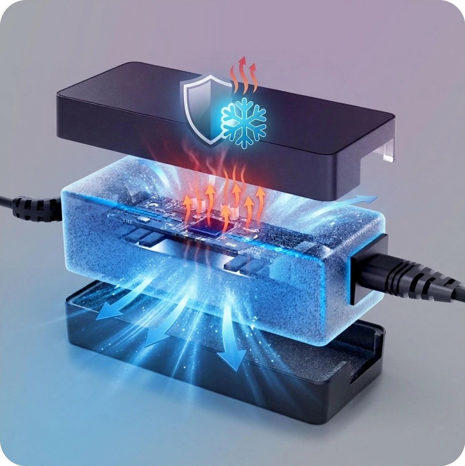 Adapter rryme laptopi 3MK HARDY 65W për HP, USB-C/DC 4.5 x 3.0, e zezë