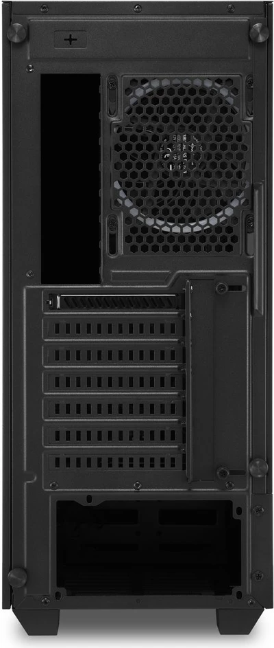 Kasë Sharkoon RGB LIT 200, Midi Tower, ATX, micro ATX, Mini-ITX, e zezë, RGB