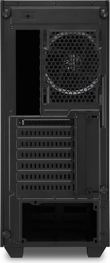 Kasë Sharkoon RGB LIT 200, Midi Tower, ATX, micro ATX, Mini-ITX, e zezë, RGB