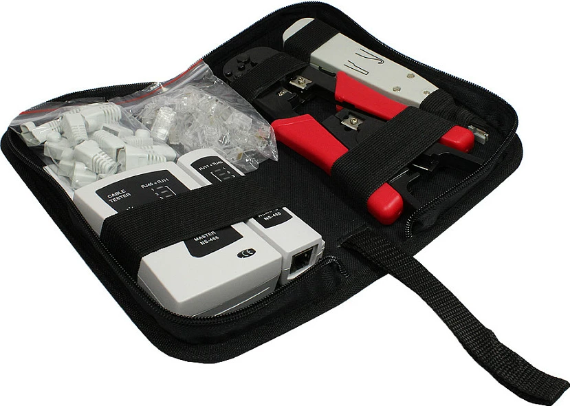 Tester kabllosh rrjeti GoodConnections Alcasa GC-N0036, RJ-11/RJ-12/RJ-45, LED, 9 V, gri