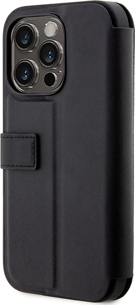 Mbështjellës BMW BMBKP14L22RVSK për iPhone 14 Pro 6.1\", bookcase, eco lëkurë/PU/PC, me 3 xhepa kartelash, në kuti, i zi