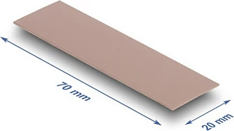 Pad termik DeLOCK 70x20x0.75mm, 3.0 W/mK, pa silikon, rozë