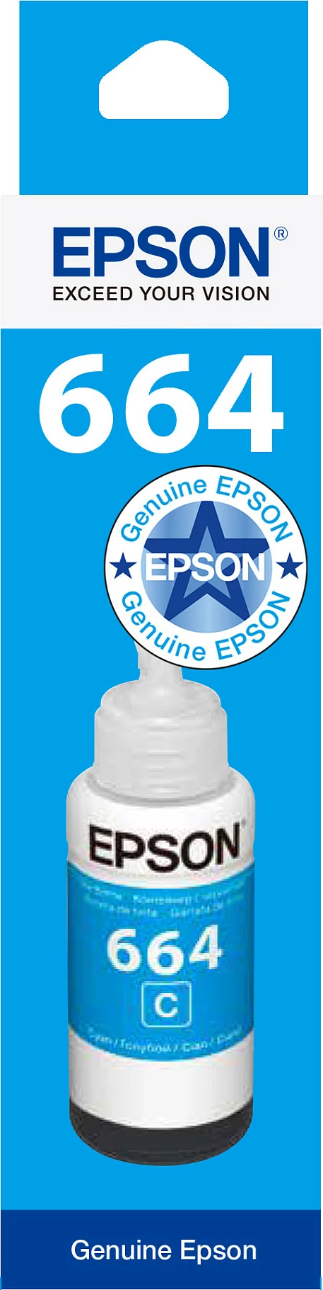 Bojë origjinale për printer Epson T6642 (C13T664240), 70 ml, cyan