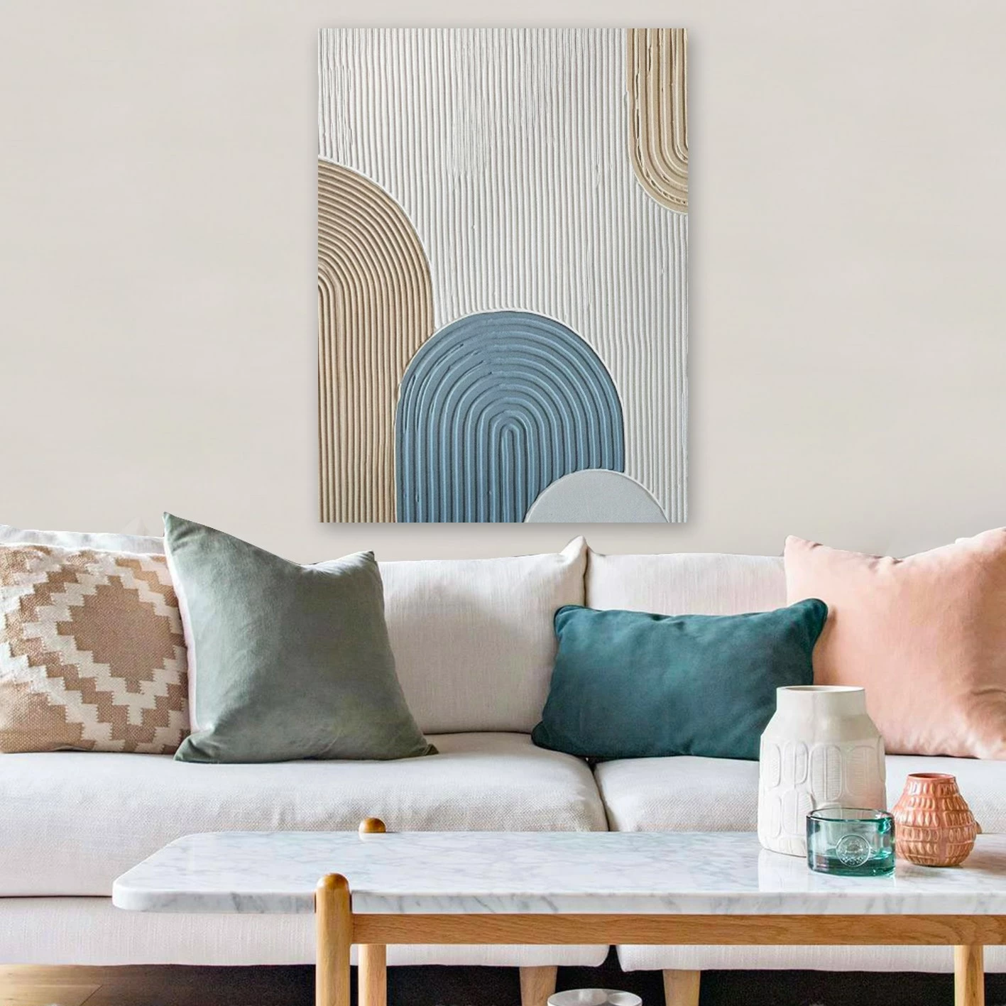 Pikturë dekorative 3D në kanavacë, shumëngjyrëshe, Wallity, RFB12_70100, 70x100cm