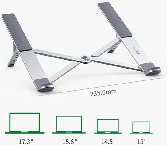 Mbajtëse laptopi UGREEN LP451, e rregullueshme, argjendtë