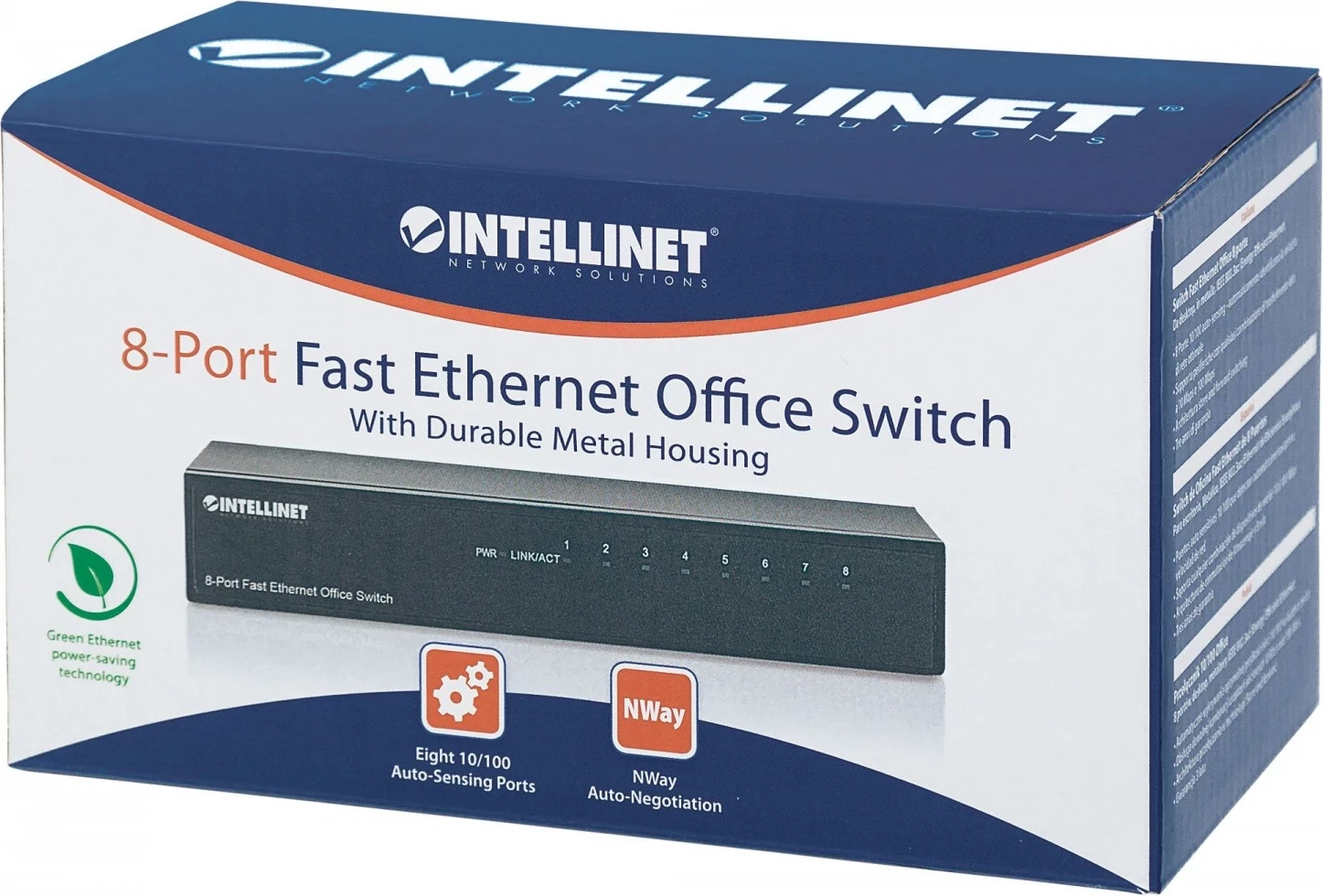 Switch Intellinet 523318, 8x RJ45 10/100Mbps