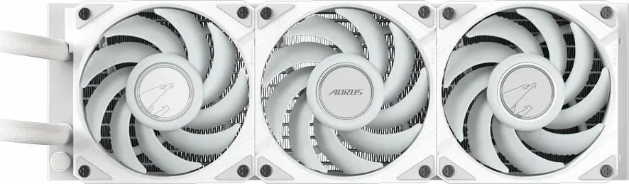 Ftohës me ujë AIO Gigabyte Aorus WaterForce II 360 Ice 360mm ARGB PWM, i bardhë