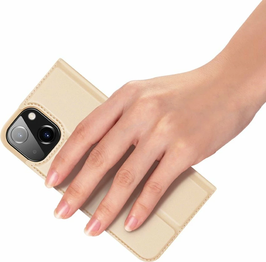 Mbështjellës Dux Ducis Skin Pro Bookcase për iPhone 13 mini, ari